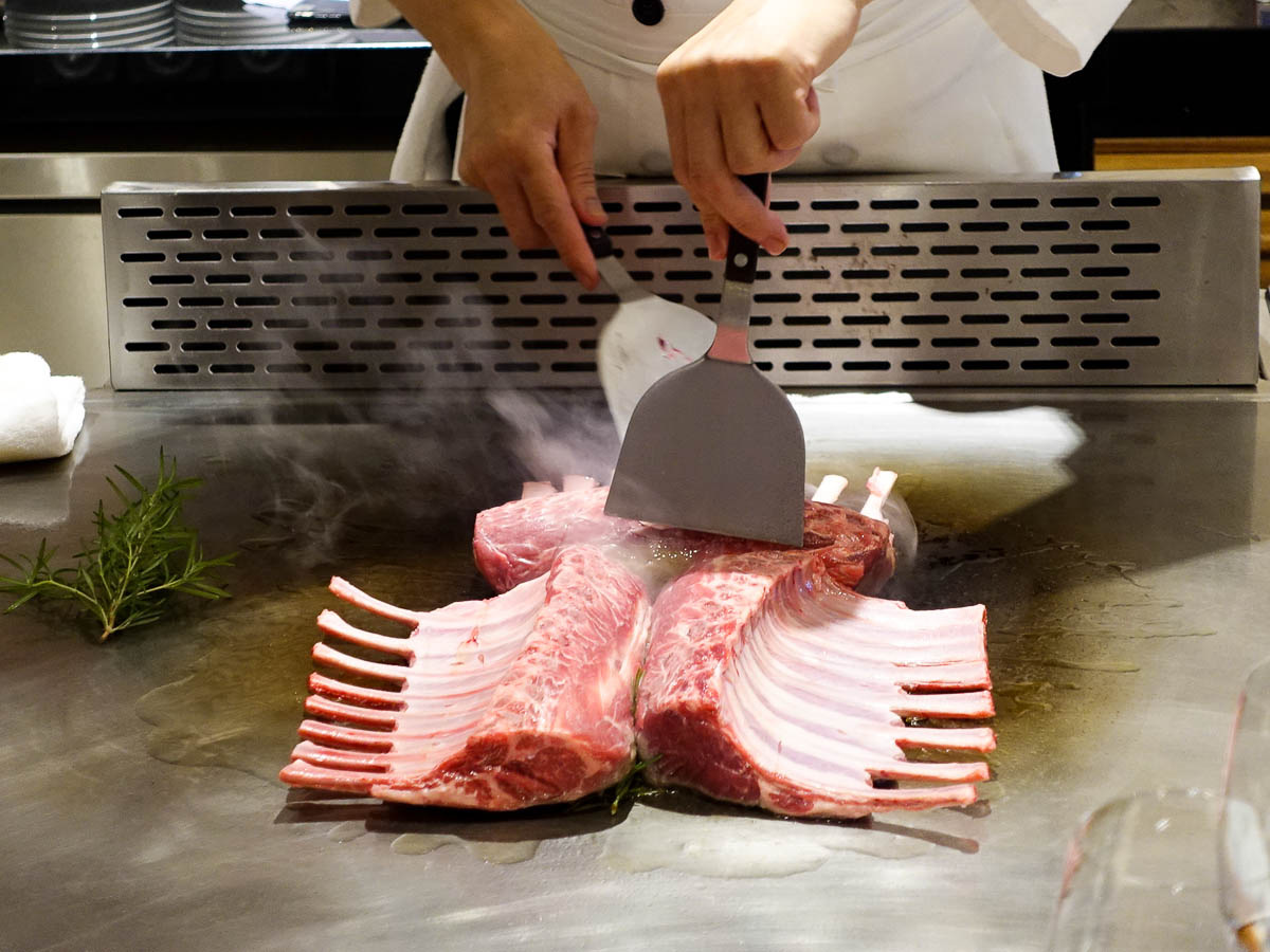 【宜蘭食記】饗宴互動式鐵板燒(新址) 美國藍鑽級羊肉餐酒會嚐鮮